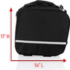 Durable Universal Motorcycle Saddlebag with Quick Release Buckles for Cruiser Touring Travel Outdoor Riding