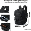 Durable 1000D Waterproof Polyester Tactical Fishing Tackle Backpack with MOLLE System Organized for Outdoor Gear Storage 