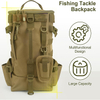 Waterproof 900D Oxford Fabric Large Capacity Fishing Tackle Backpack with Breathable Cushioned Straps for Outdoor Fishing