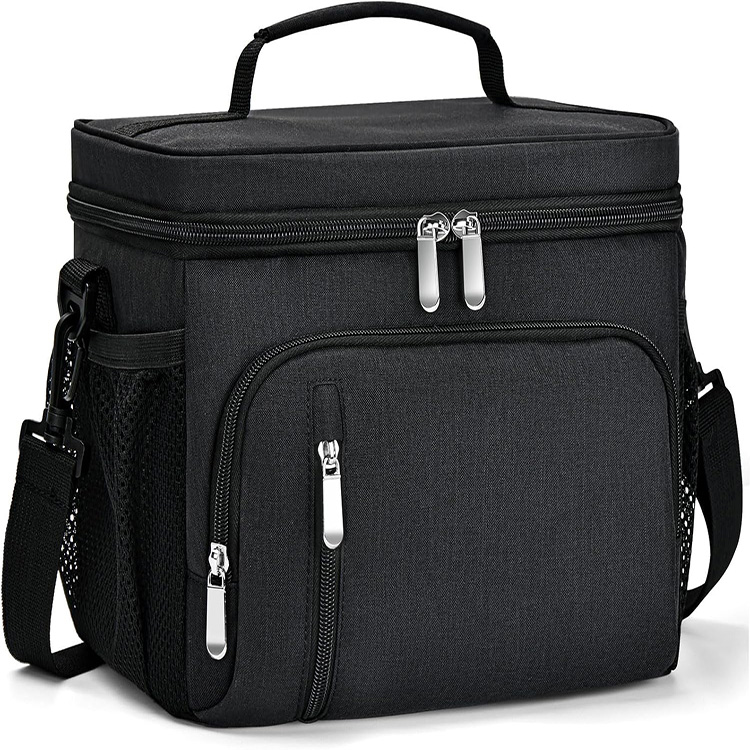 Portable Leakproof Insulated Lunch Bag with Adjustable Shoulder Strap for Work Office Picnic Travel Outdoor Daily Meal Use
