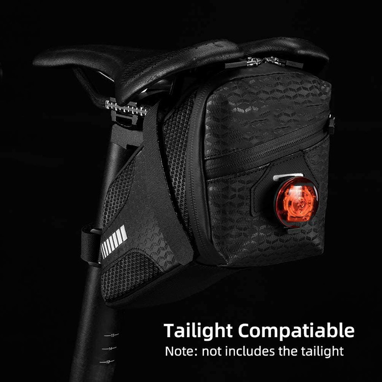 Expandable Large Capacity Waterproof Bike Pannier Bag with Reflective Stripe for Commuting Touring Grocery