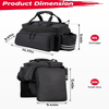 Waterproof Large Capacity Bike Pannier Bag with High-Frequency Welding for Shopping Commuting Touring Outdoor Travel