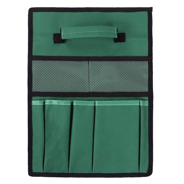 Factory Direct Portable Multi-Pockets Folding Mesh Garden Kneeler Tool Bag(EPZ-473)