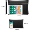 High Quality Two Pockets Waterproof Fireproof Money Bag for Documents Cash(EPZ-297)