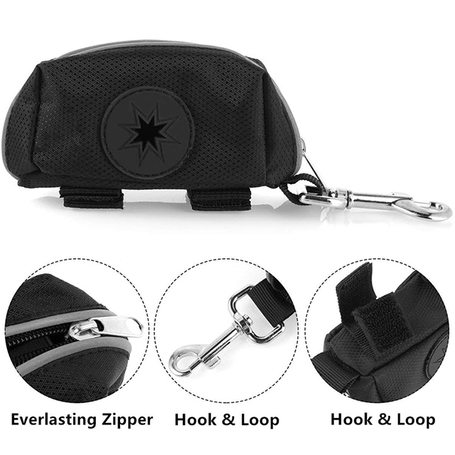Amazon Hot Selling Dog Poop Bag with Zipper Pick-up for Walking Running(EPZ-311)