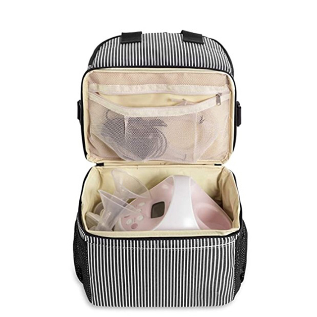 China Direct Double Layer Pump Breast Bag with Cooler Compartment for Working Moms