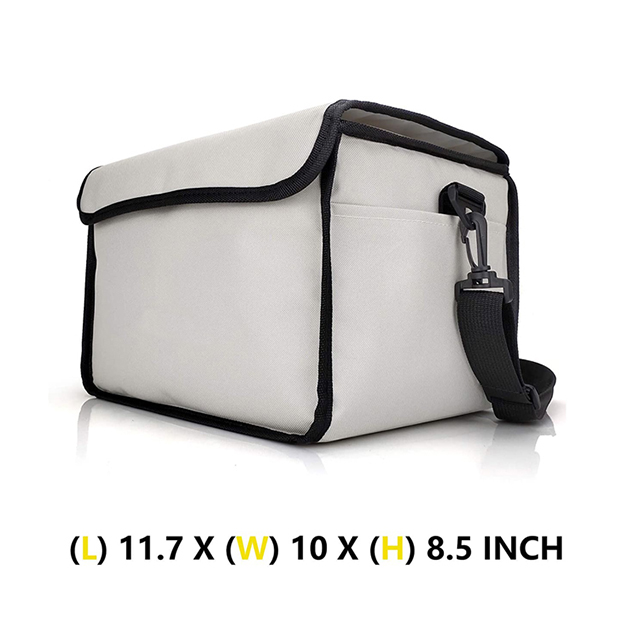 New Stylish Insulated Reusable Drink Carrier with Adjustable Dividers Clear Pocket(EPZ-234)