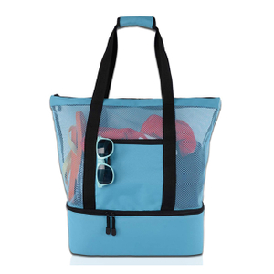 New Stylish Water Resistant Extra Large Zipper Closure Beach Bag with Cooler(EPZ-167)