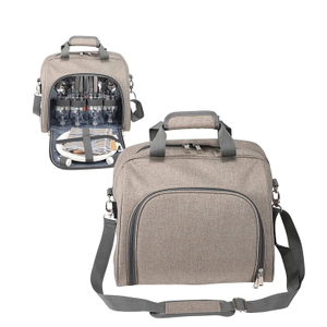 Stylish Picnic Shoulder Bag with Complete Cutlery Set Salt Pepper Shakers(EPZ-165)