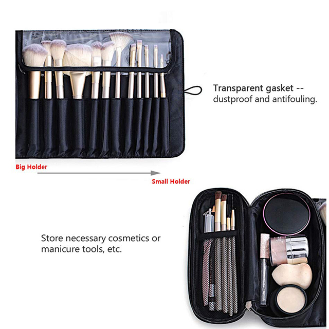 China Supplier Portable Makeup Brush Organizer Brush Holder Cosmetic Bags Travel(EPZ-178)