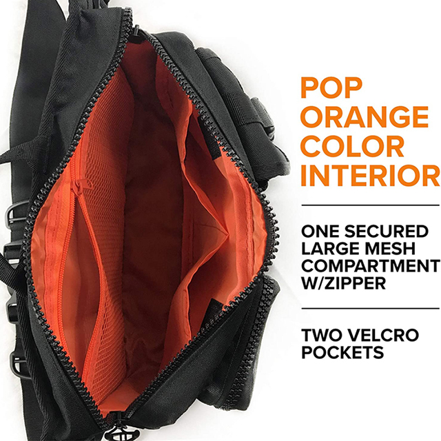 Factory Direct Heavy Duty Crossbody Tactical Sling Bag for Travel Cycling(EPZ-453)