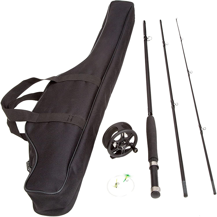 New Trend Product Durable Large Capacity Black Fishing Pole Bag For Outdoor Traveling