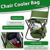 Newest Design Outdoor Portable Folding Fishing Chair Seat Bag With Insulated Picnic Bag