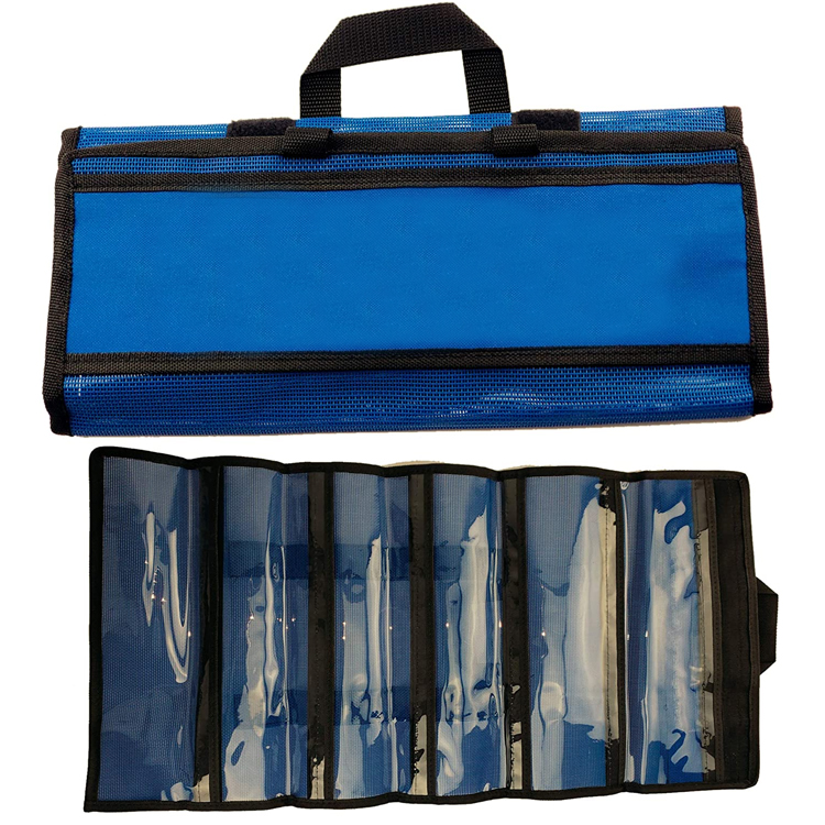 Rollable Clear Plastic PVC Mesh Fishing Lure Bags Fish Tackle Trolling Lures Bags Fishing Lure Bag
