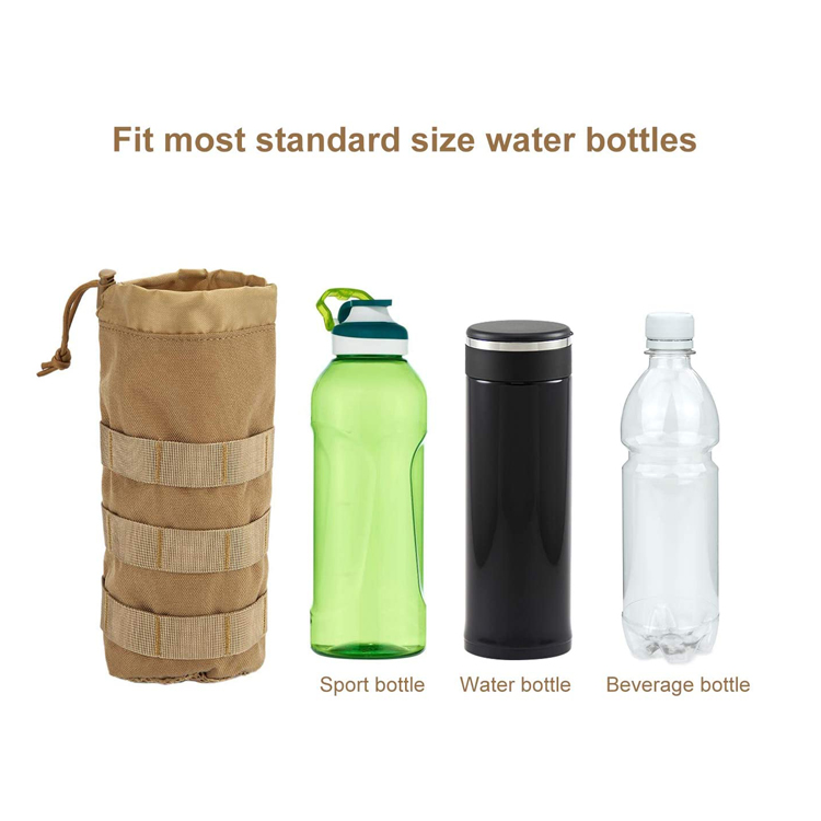 New Updating Durable Small Tactical Drawstring Outdoor Hunting Water Bottle Holder Pouch Bag