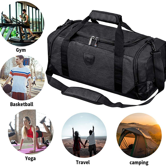 Gym Duffle Bag Backpack Waterproof Sports Duffel Bags Travel Weekender Bag for Men Women Overnight Bag with Shoes Compartment