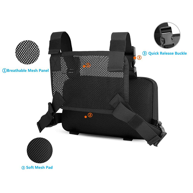 Chest Bag Tactical Combat Wthe Pouch Radio Chest For Man Front Chest Pouch Black