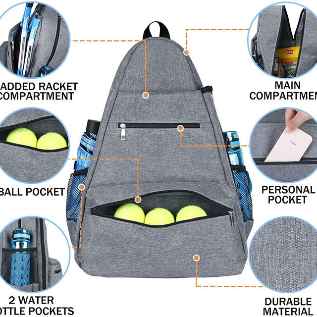 Large Tennis Bags for Women and Men to Hold Tennis Racket,Pickleball Paddles, Badminton Racquet, Squash Racquet,Balls 