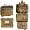 Durable and Multi-Pocket Hanging Tactical Toiletry Bag with Mirror for Travel
