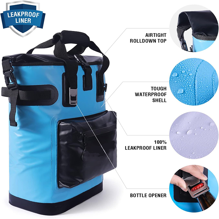 18L Leakproof and Waterproof Cooler Backpack for Hiking Picnic Fishing