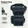 Multi-Purpose and Multi-Pocket Tactical Drop Leg Bag with Detachable Thigh Strap