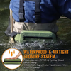 Waterproof Fly Fishing Fanny Pack TPU Fishing Bag with Airtight Zipper and Adjustable Strap