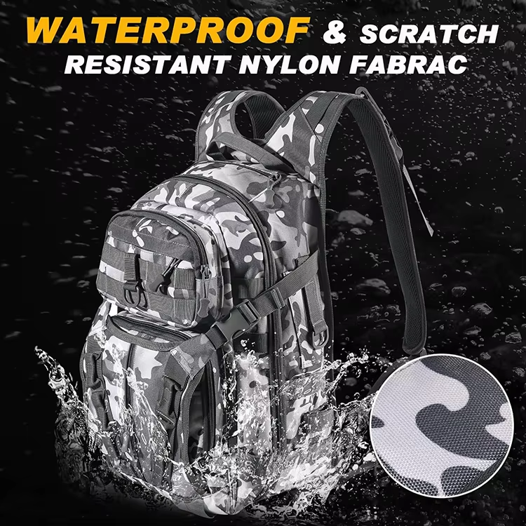 Waterproof Lightweight Scratch Resistant Tackle Bag Fishing with Rod Holder