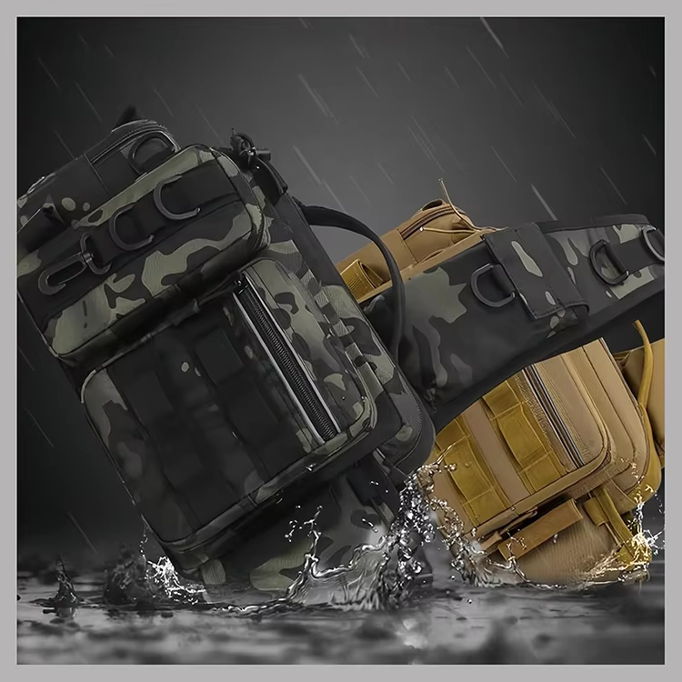 Functional Scratch-proof Fishing Tackle Bag with Trays Fishing Fanny Pack with Rod Holder
