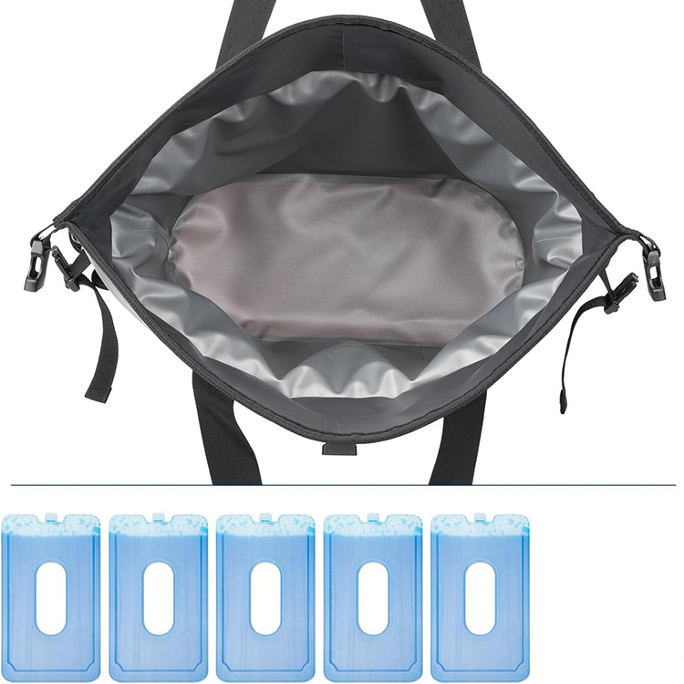 High Capacity Insulated Leakproof Cooler Bag That Holds 30 Cans with Zipper Closure for Beach Picnic Camping Grocery Travel