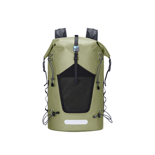 PVC Waterproof Backpack with Open Closure and Wading Bucket for Outdoor Hiking and Camping Diving Swimming Adventures