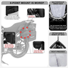 Large Capacity Reflective Motorcycle Saddle Bag with Rain Cover for Touring Travel Motorbike Outdoor Adventure