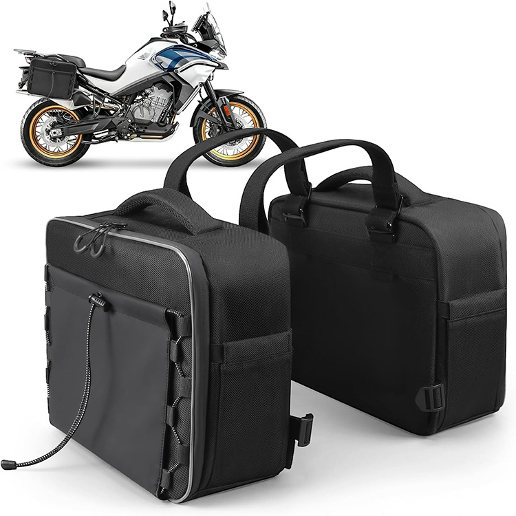 Convertible Large Capacity Motorcycle Saddlebag Backpack with 30L Storage for Motorbike Touring Travel Outdoor Adventure