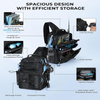 Waterproof Wear-resistant Large Capacity Fishing Backpack with Multi Detachable Tackle Pockets for River Bank Lure Angling