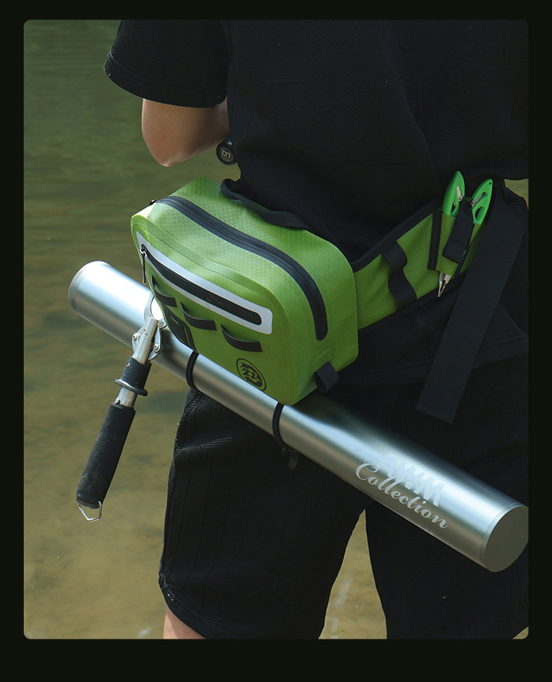Lure Airtight Backpack Lure Bag Multi-functional Waist Pack Airtight Waterproof Stream Fishing Gear Bag