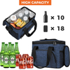 Large Capacity Leakproof Insulated Lunch Bag with Dual Zipper for Work Office Outdoor Picnic Travel Daily Meal Storage