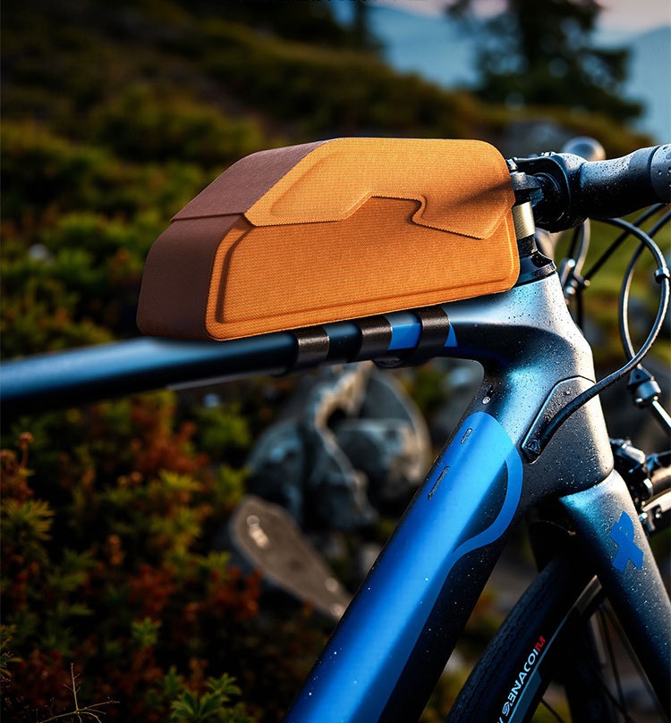 Bicycle Bag, Outdoor Riding, Tube Crossbeam Bag, Outdoor Mountain Road Bike Frame, Tube Bag, Magnetic Flip Cover Bag
