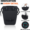 Waterproof Roll-Top Bike Pannier Bag with Reflective Details for Cycling Commuting Touring Travel