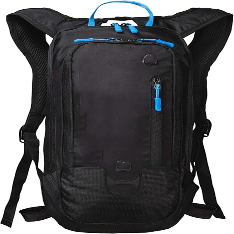 Water-Resistant Nylon Large Capacity Cycling Backpack with Helmet Holder for Road Biking Commuting Outdoor Travel Hiking