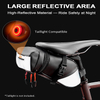 Expandable Large Capacity Waterproof Bike Pannier Bag with Reflective Stripe for Commuting Touring Grocery