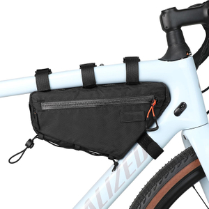 Waterproof Nylon Large Capacity Reflective Bike Triangle Bag with Waterproof Zipper for Mountain Commuting Cycling Adventures