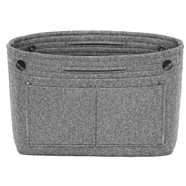 Amazon Hot Selling Cosmetic Storage Makeup Felt Bag Organizer Insert Handbag(EPZ-326)