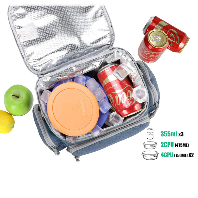 New Designer Leakproof Lunch Box Soft Insulated Cooler Tote Bag for Women Girls(EPZ-425)