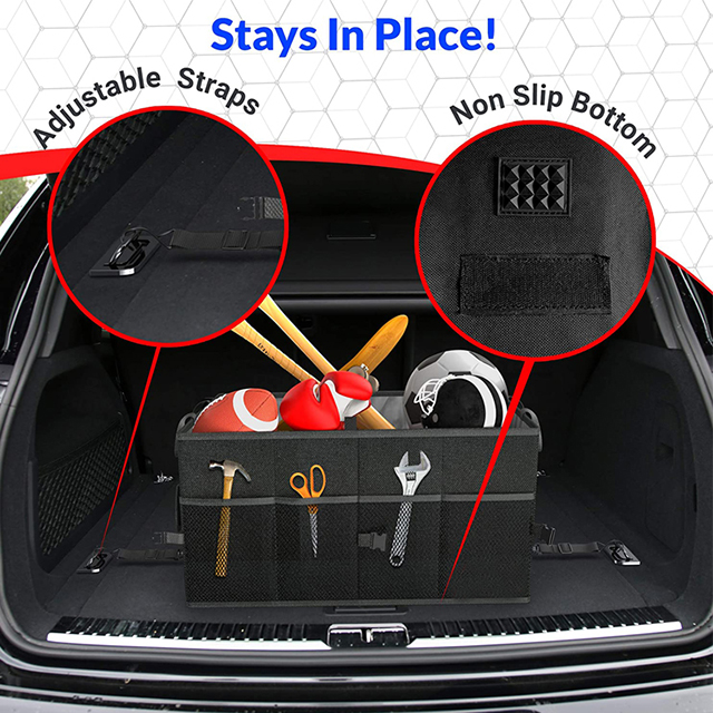 Amazon Hot Selling Collapsible Storage Securing Straps Car Organizer Trunk(EPZ-147)