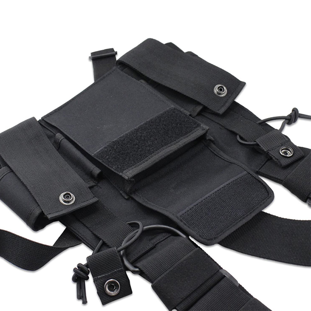Hot Sell Front Pack Pouch Chest Rig Radio for Two Way Radio Walkie Talkie(EPZ-236)