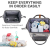 Hot Selling Unisex Travel Maternity Baby Nursing Nappy Baby Diaper Tote Bag(EPZ-443)