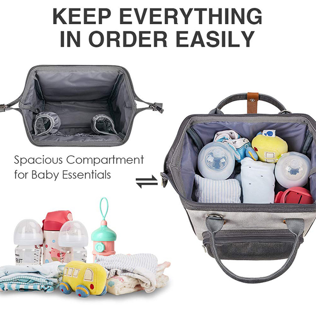 Hot Selling Unisex Travel Maternity Baby Nursing Nappy Baby Diaper Tote Bag(EPZ-443)