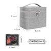 Wholesale Travel Large Make Up Woman Cosmetic Bags with Mesh Bag Brush Holder(EPZ-448)