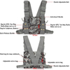 Chest Harness Chest Front Pack Pouch Holster Vest Rig for Two Way Radio Walkie Talkie