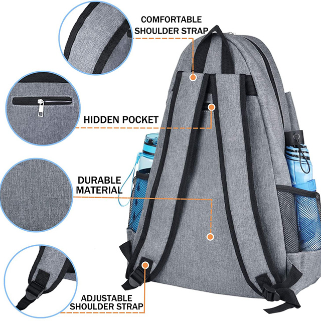 Large Tennis Bags for Women and Men to Hold Tennis Racket,Pickleball Paddles, Badminton Racquet, Squash Racquet,Balls 