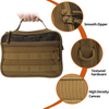 Durable and Multi-Pocket Hanging Tactical Toiletry Bag with Mirror for Travel